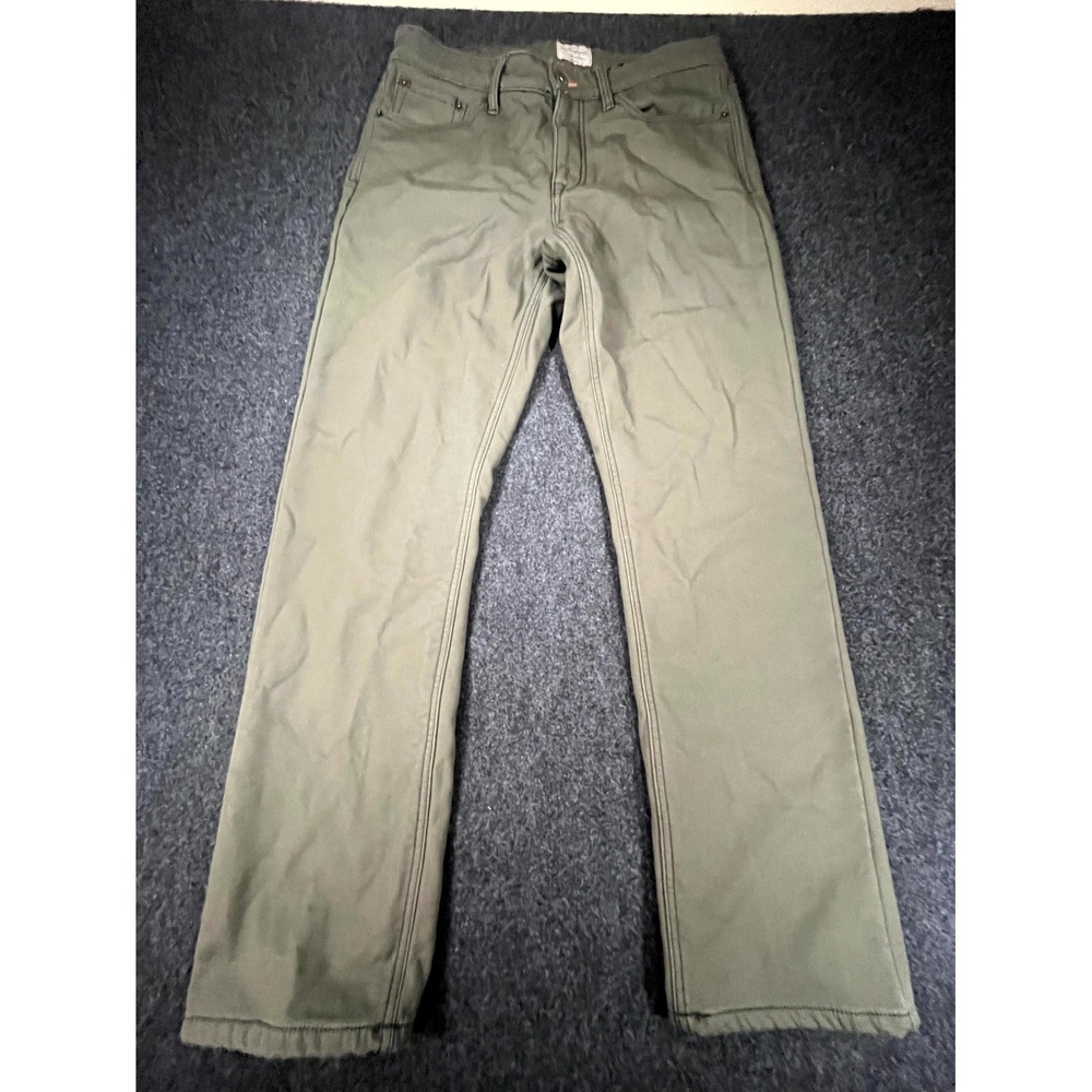 Weatherproof Vintage Regular Fit Pants Mens 32x32 Olive Fleece Lined‎ Stretch